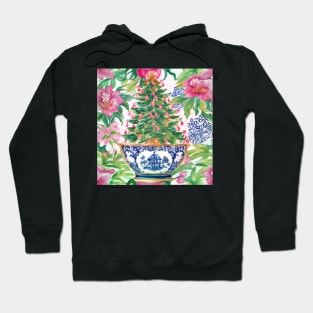 Christmas tree in chinoiserie jar Hoodie